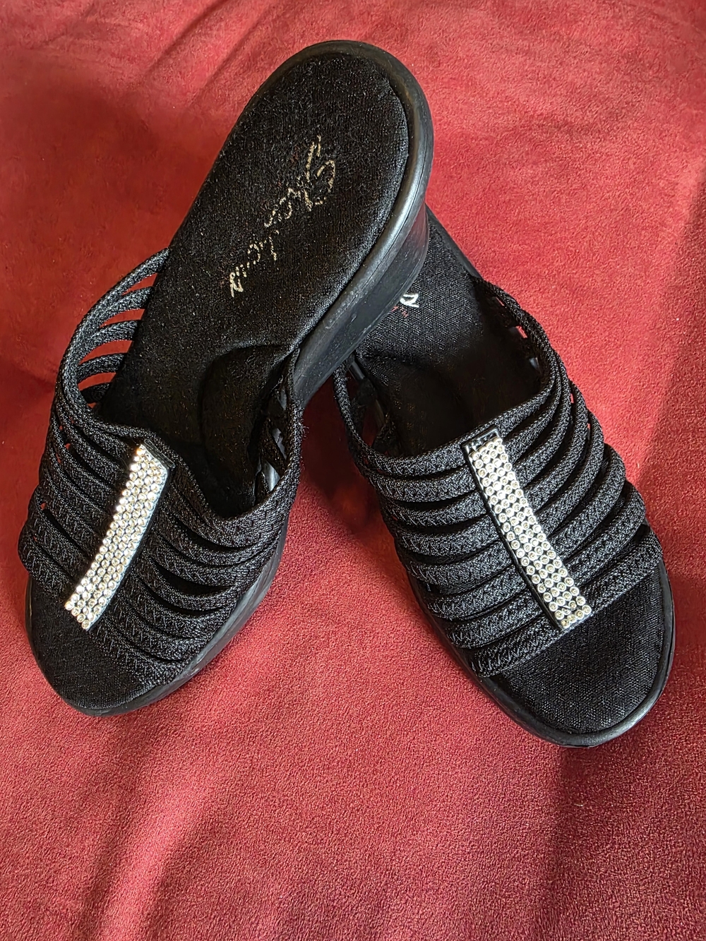 EUC Sketchers Womens Rumblers Hotshot Wedge Sandal